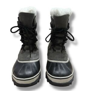 Women’s Sorel Caribou Waterproof Insulated Winter Snow Boots Brown Size 6